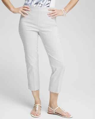 Juliet Stripe Straight Cropped Pants
