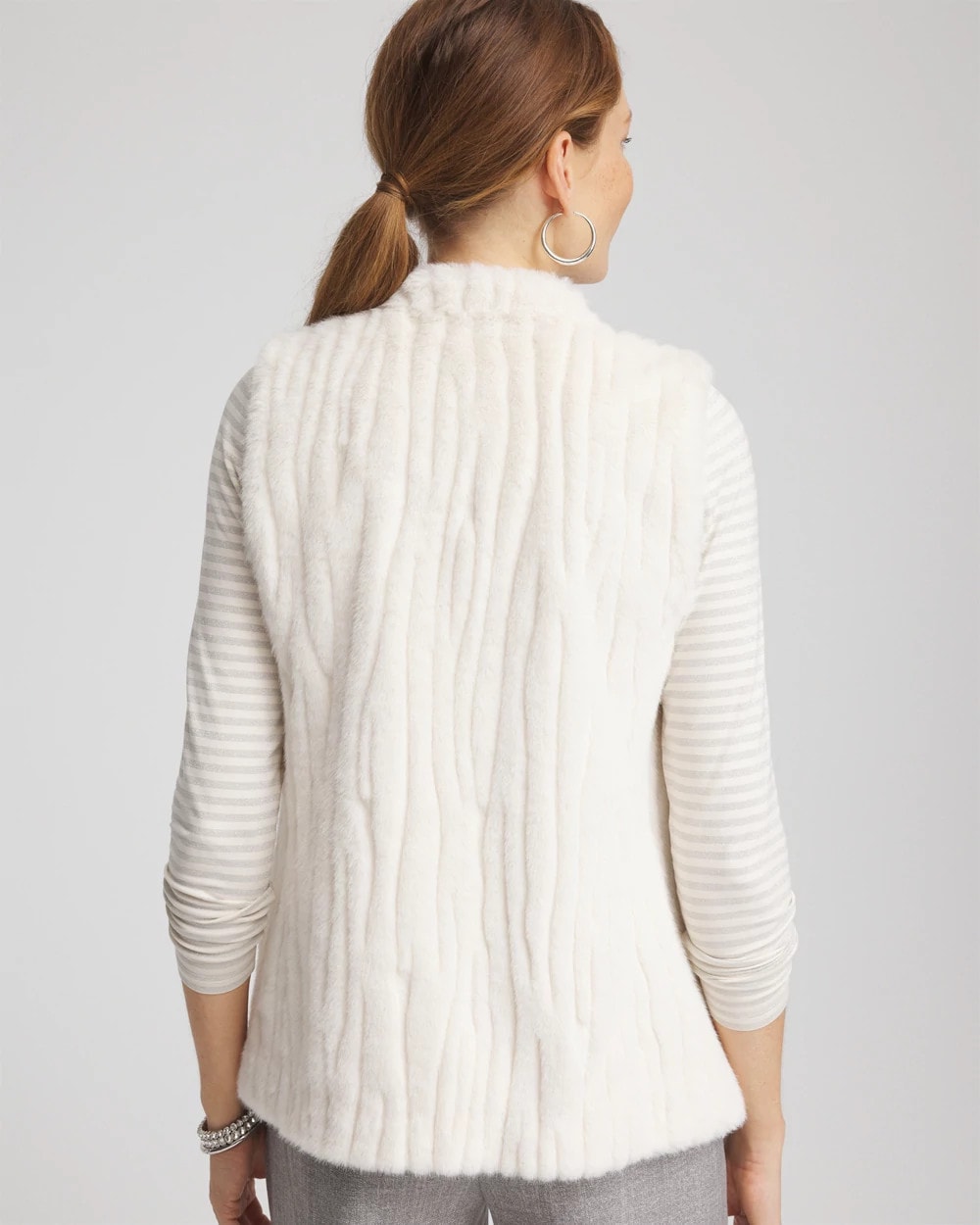 Elongated Faux Fur Vest