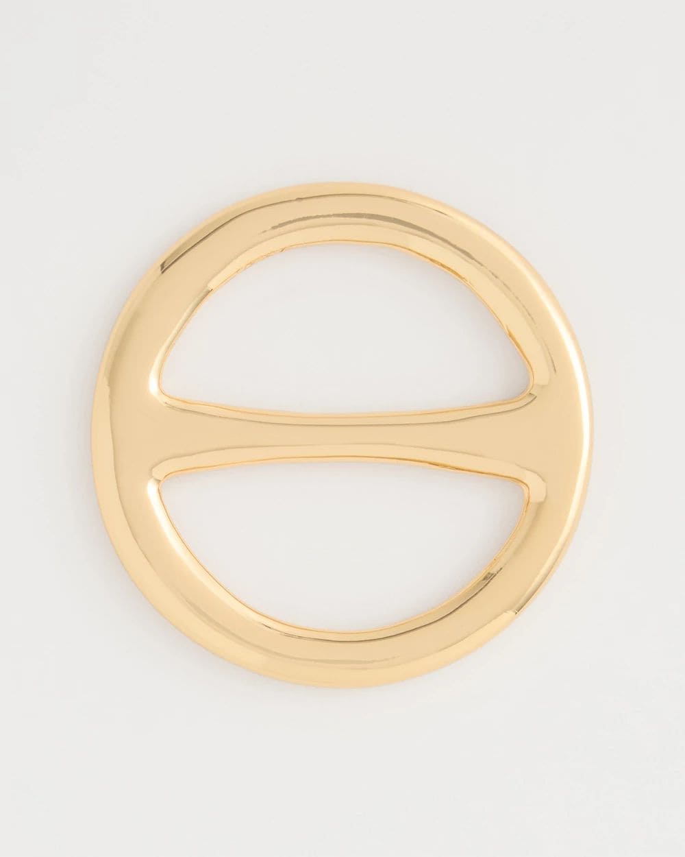 Golden Round Scarf Ring