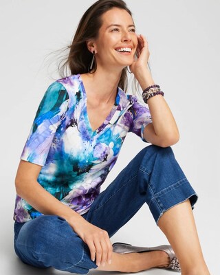 Watercolor Perfect Elbow Tee