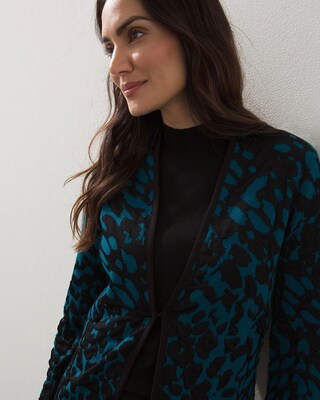 Jacquard Textured Cardigan