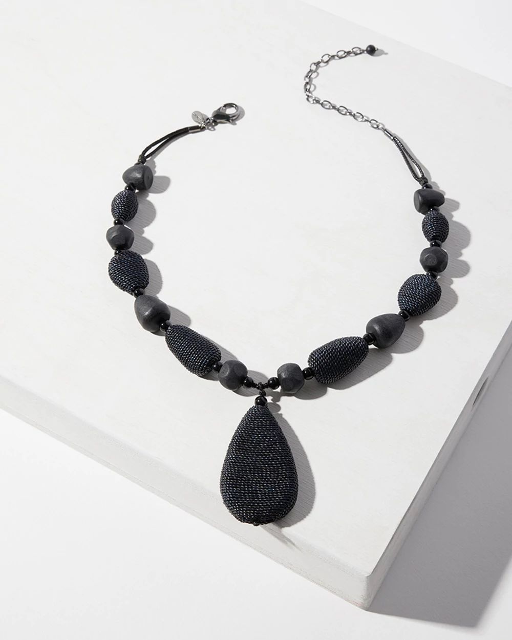 Black Pendant Necklace