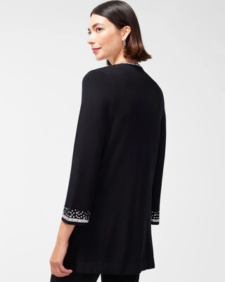 Travelers Collection Rhinestone Cardigan