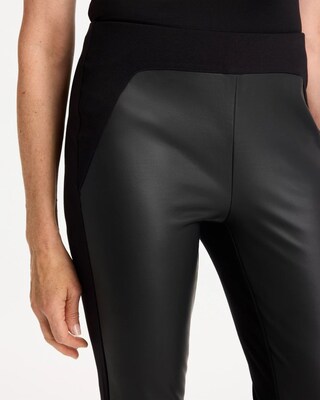 Faux Leather Juliet Slim Ankle Pants click to view larger image.