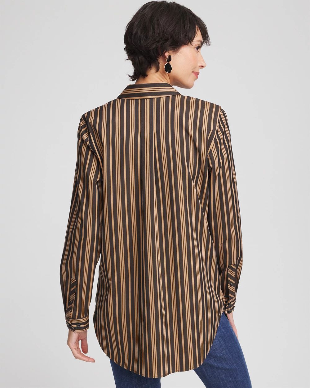 No Iron™ Stripe Tunic click to view larger image.