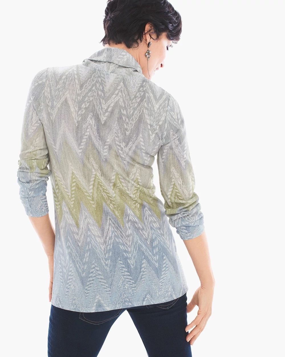 Luxe Chevron Printed Top