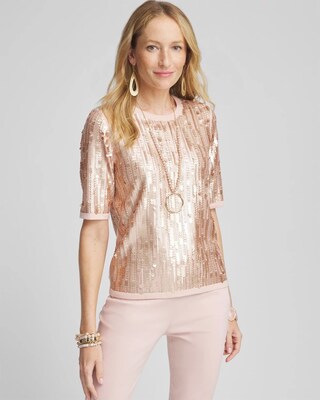 Sequin Pullover Sweater