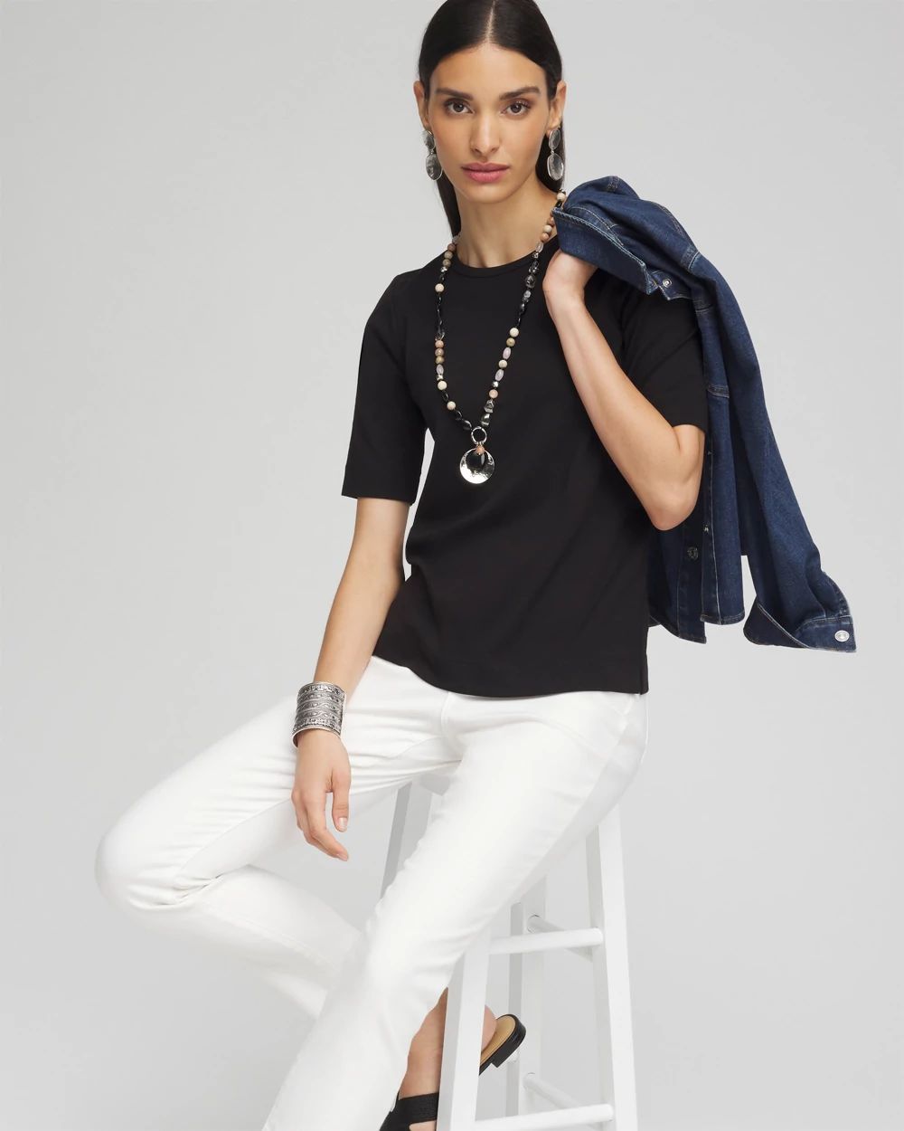 Pima Crewneck Tee
