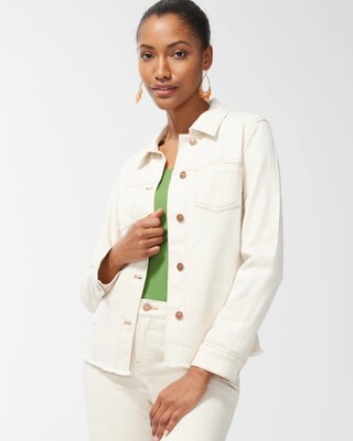 Neutral Shine Denim Jacket