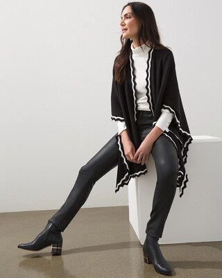 Zig-Zag Trim Ruana