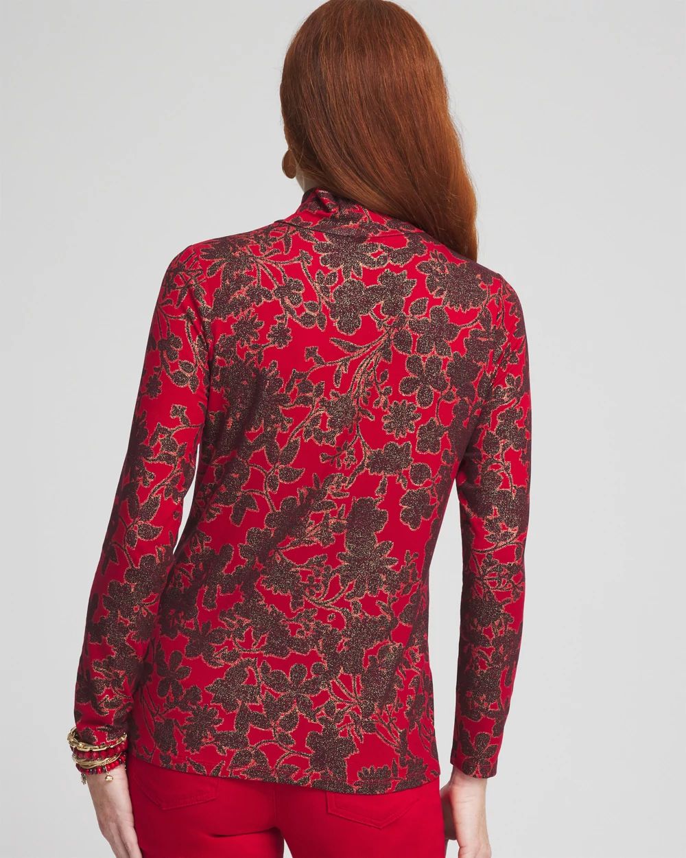 Touch of Cool™ Floral Foil Layering Tee