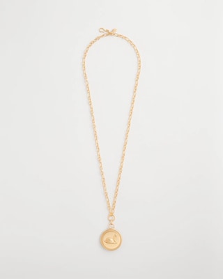 Reversible Swan Pendant Necklace