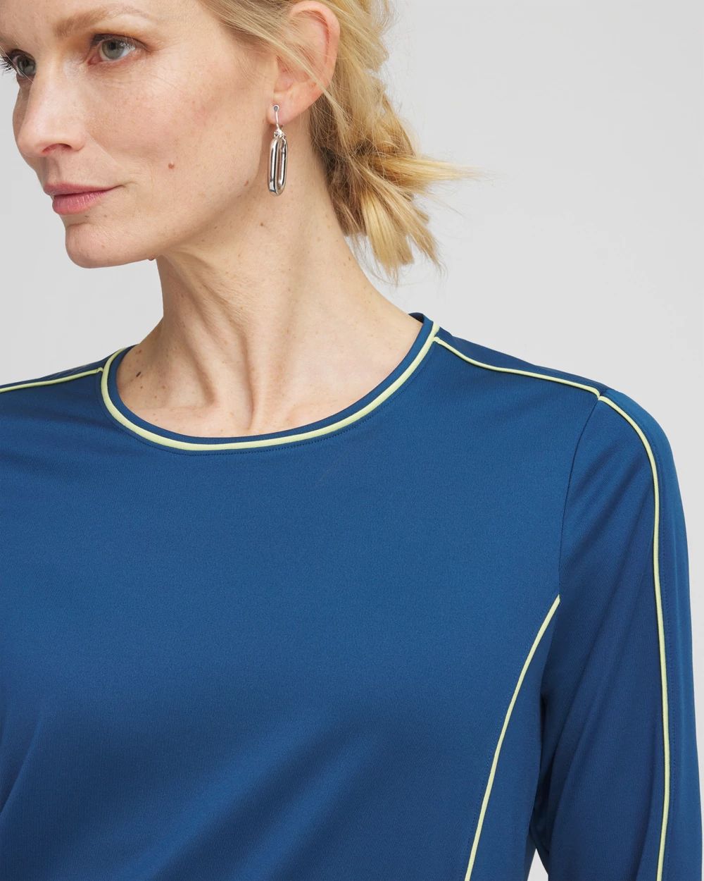 Zenergy® UPF Piping Long Sleeved Pullover Top