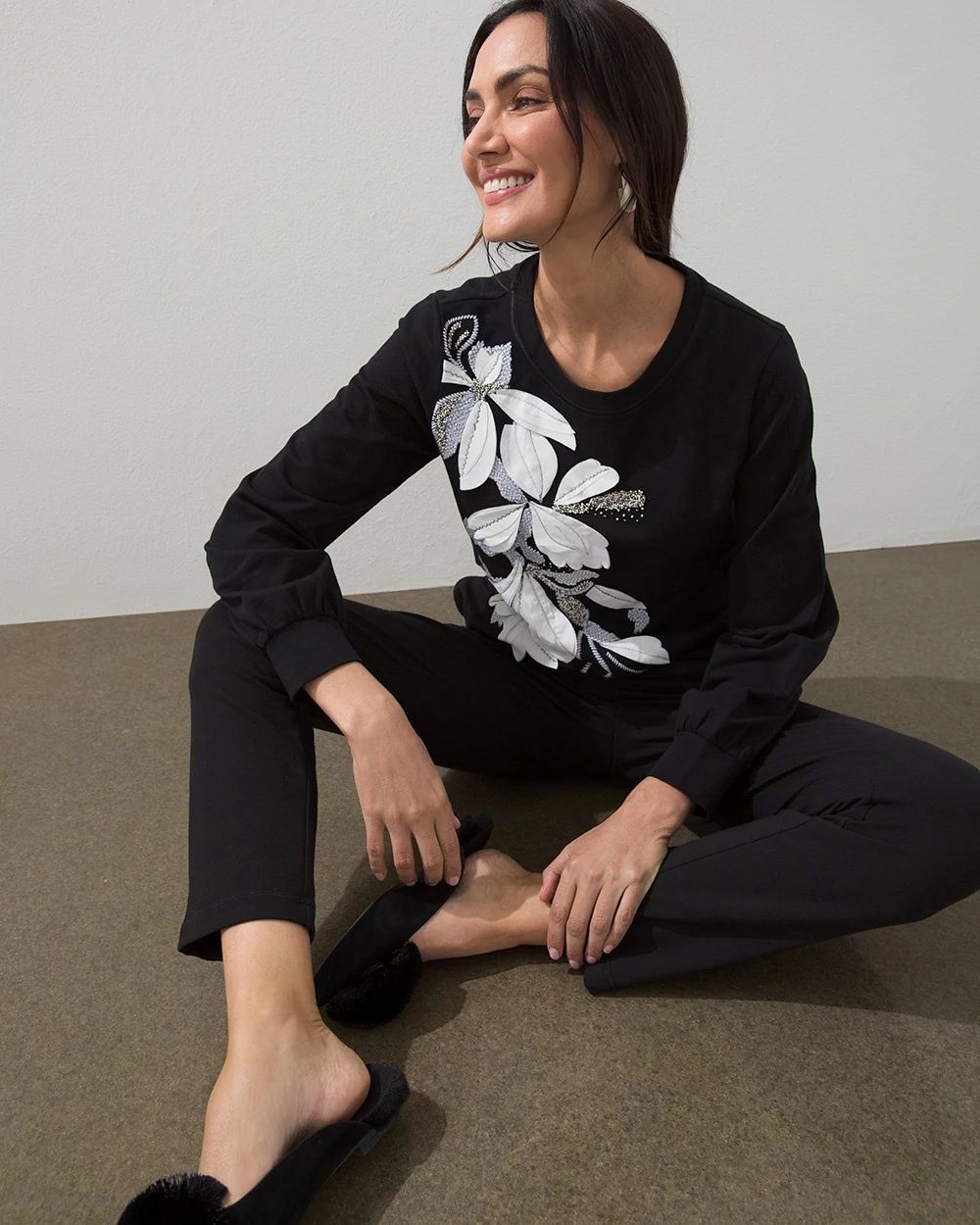 Zenergy French Terry Applique Tunic
