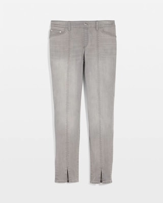 Silver Pull-On Slim Ankle Jeggings click to view larger image.