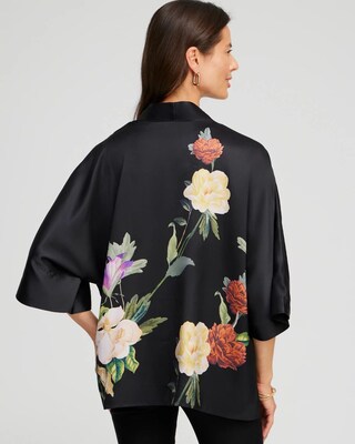 Floral Short Kimono