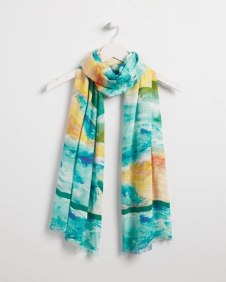 Watercolor Oblong Scarf