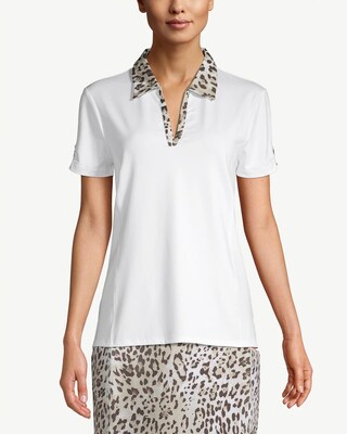Zenergy UPF Animal-Trim Polo Shirt