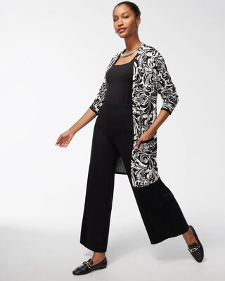 Textured Tiles Maxi Cardigan