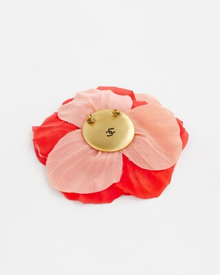 Fabric Flower Brooch click to view larger image.