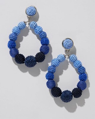 Cool Seed Bead Drop Earrings