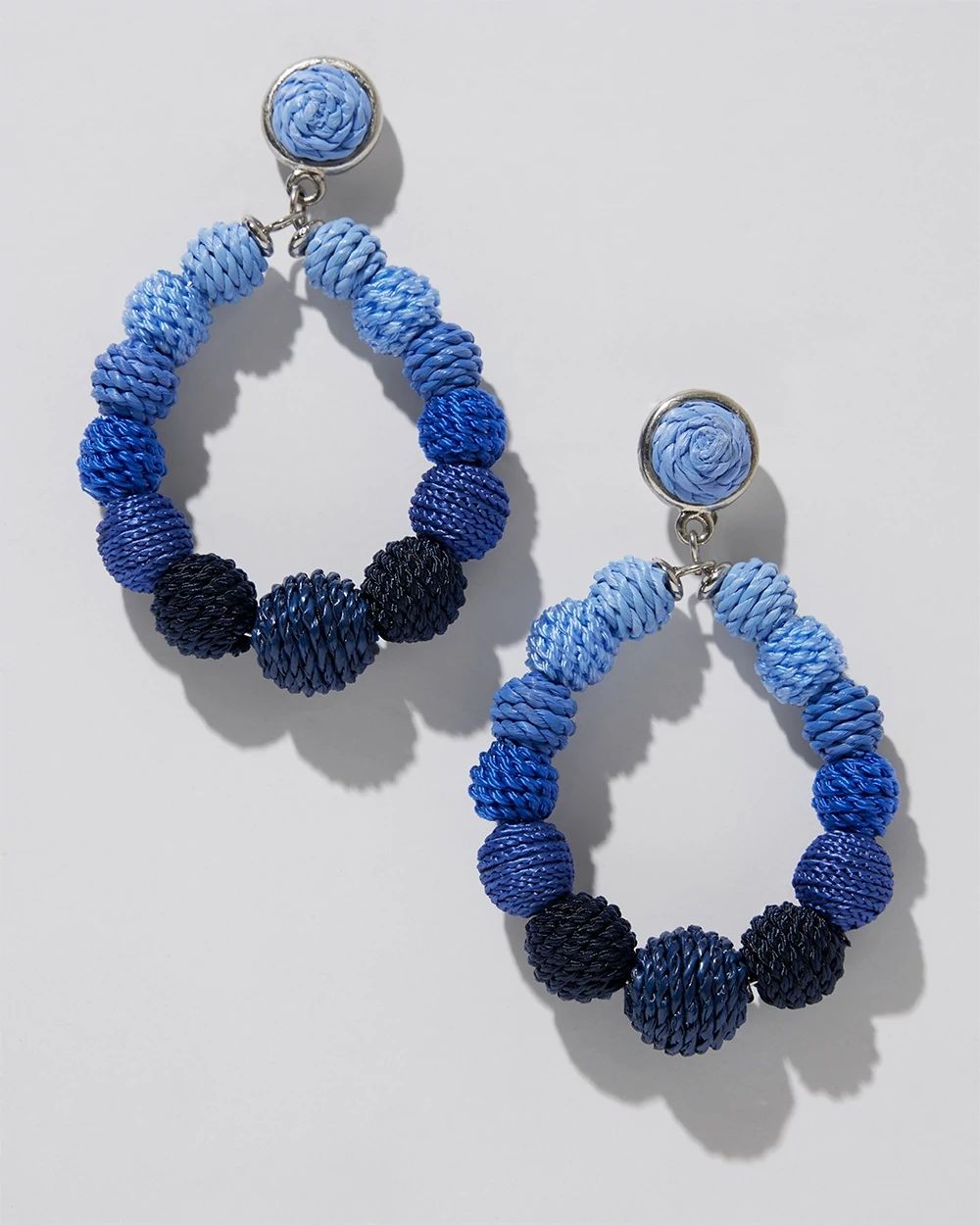 Cool Seed Bead Drop Earrings