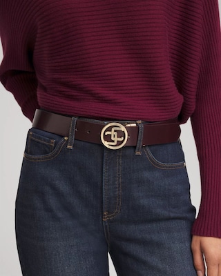 Reversible Chico's Logo Trouser Belt