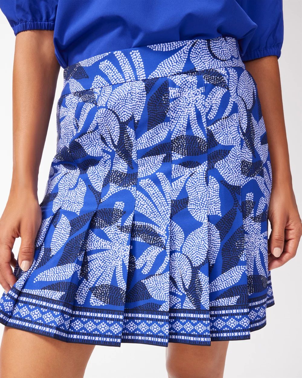 Zenergy UPF Neema Floral Pleated Skort