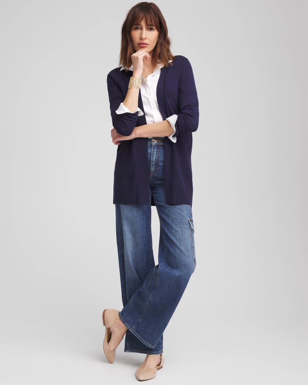 Open-Front Cardigan
