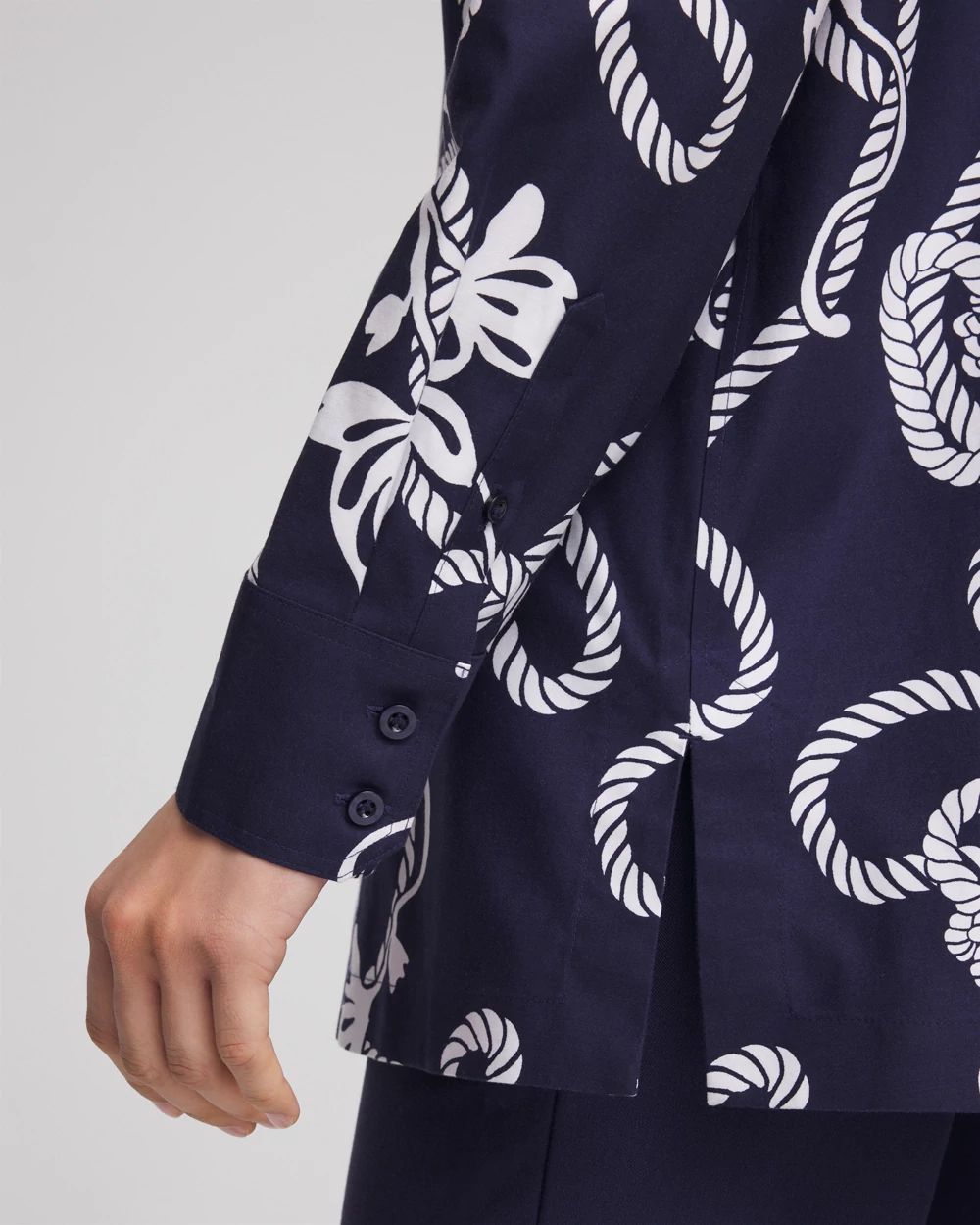 No Iron™ Rope Print Tunic click to view larger image.