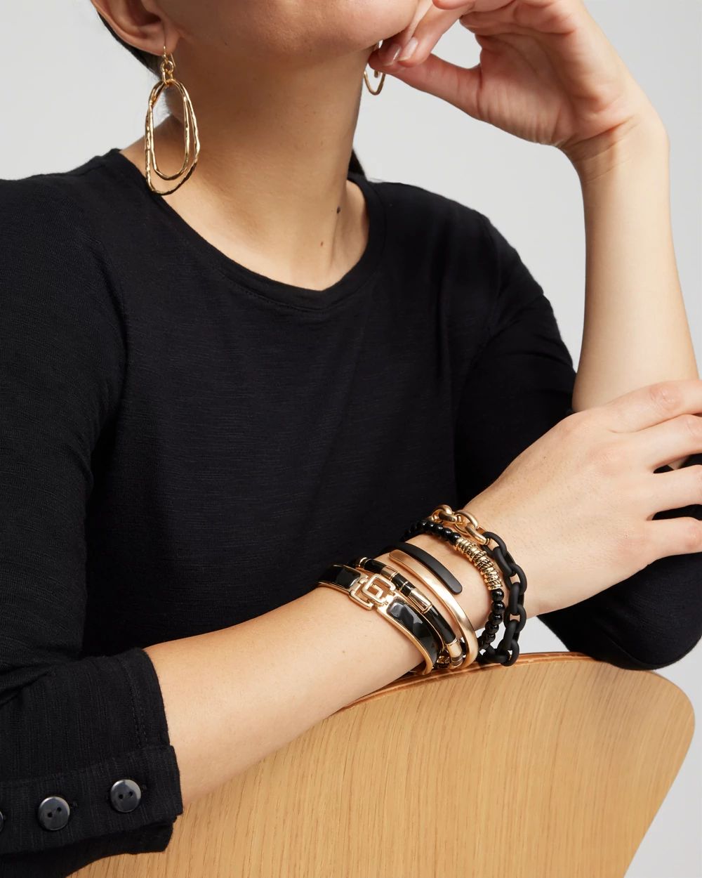 Black Jade Hero Stretch Bracelet