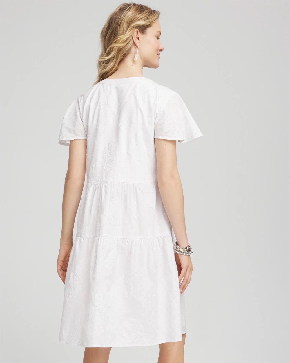 Embroidered Popover Dress