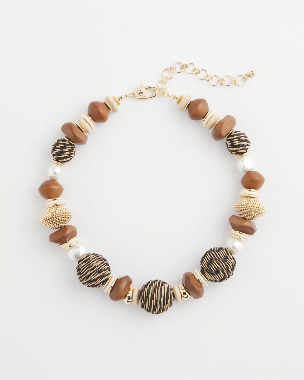 Mixed-Media Short Beaded Necklace