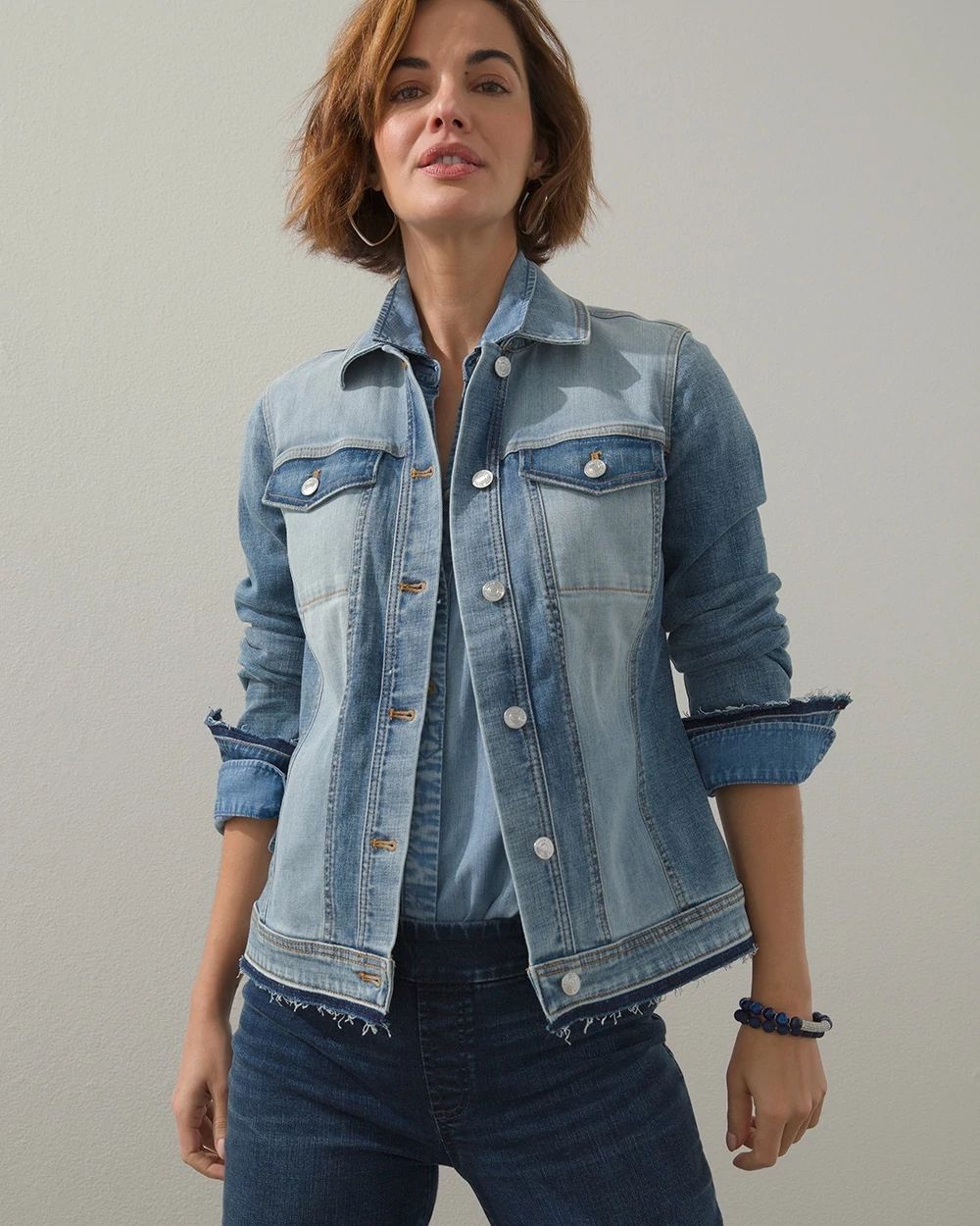 Laser Patches Denim Jacket