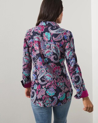 No Iron Stretch Luxe Floral Shirt