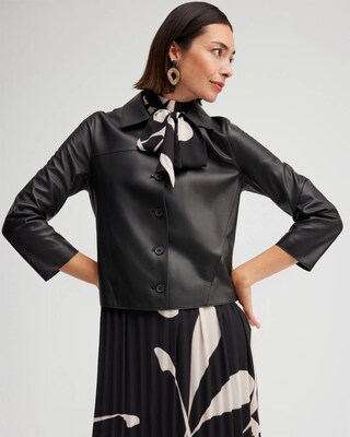 Black Label Pleated Tie Neck Dress