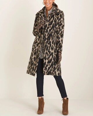 Plush Animal-Print Jacket
