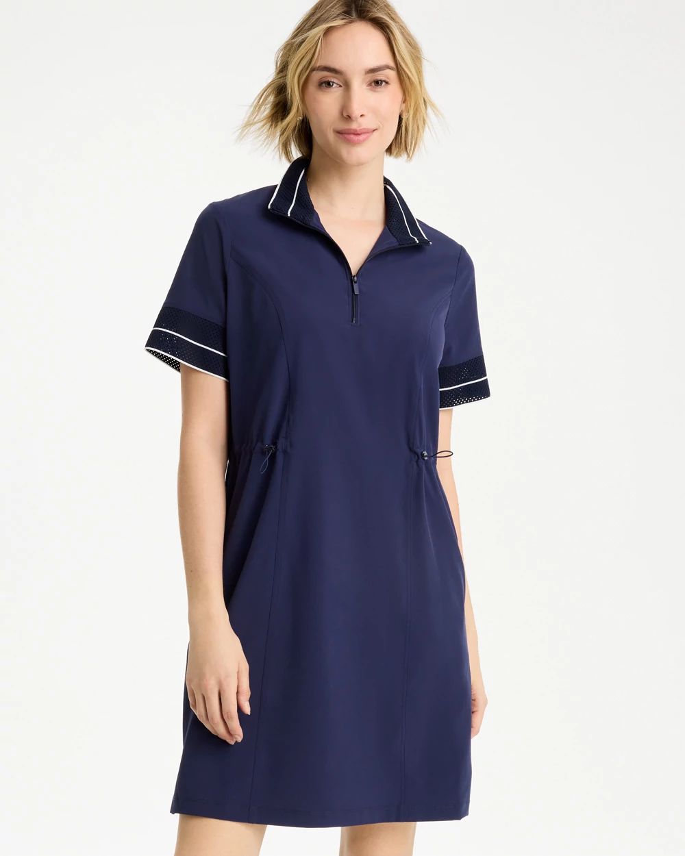 Zenergy® UPF Mesh Trim Dress