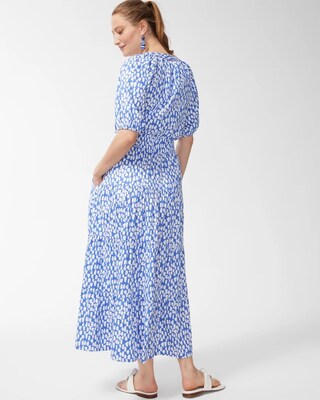 Tiered Smock Waist Maxi Dress