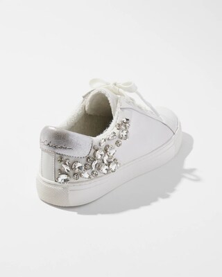 Leather Embellished Sneakers