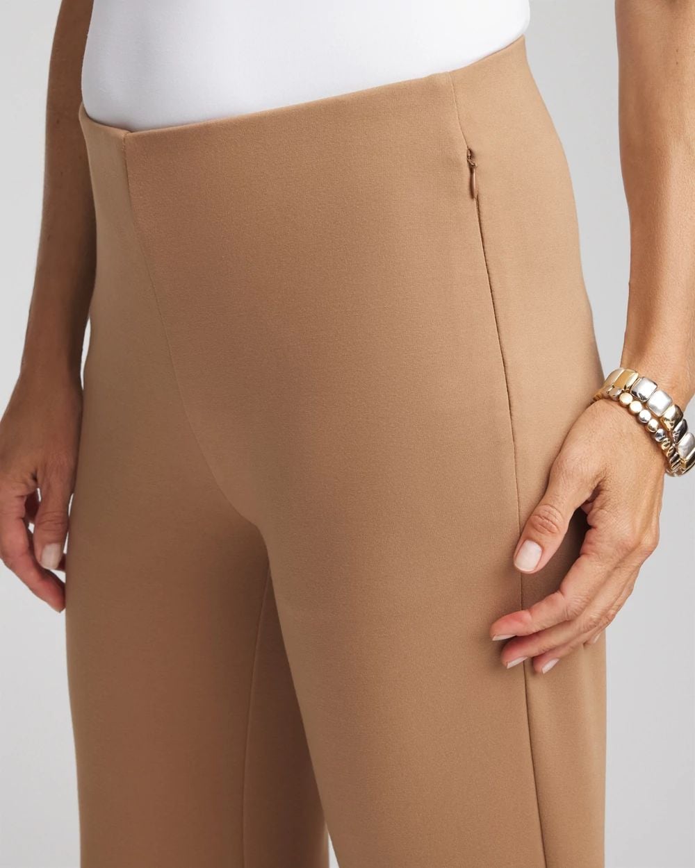 Juliet Slim Cropped Flared Pants click to view larger image.