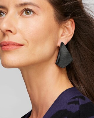 Leather Drop Earrings