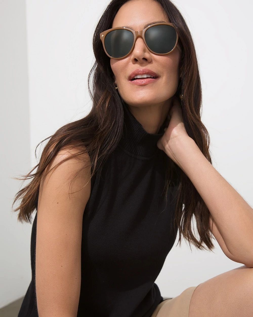 Oval Nude Sunglasses