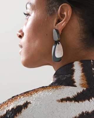 Tort Drop Post Earrings