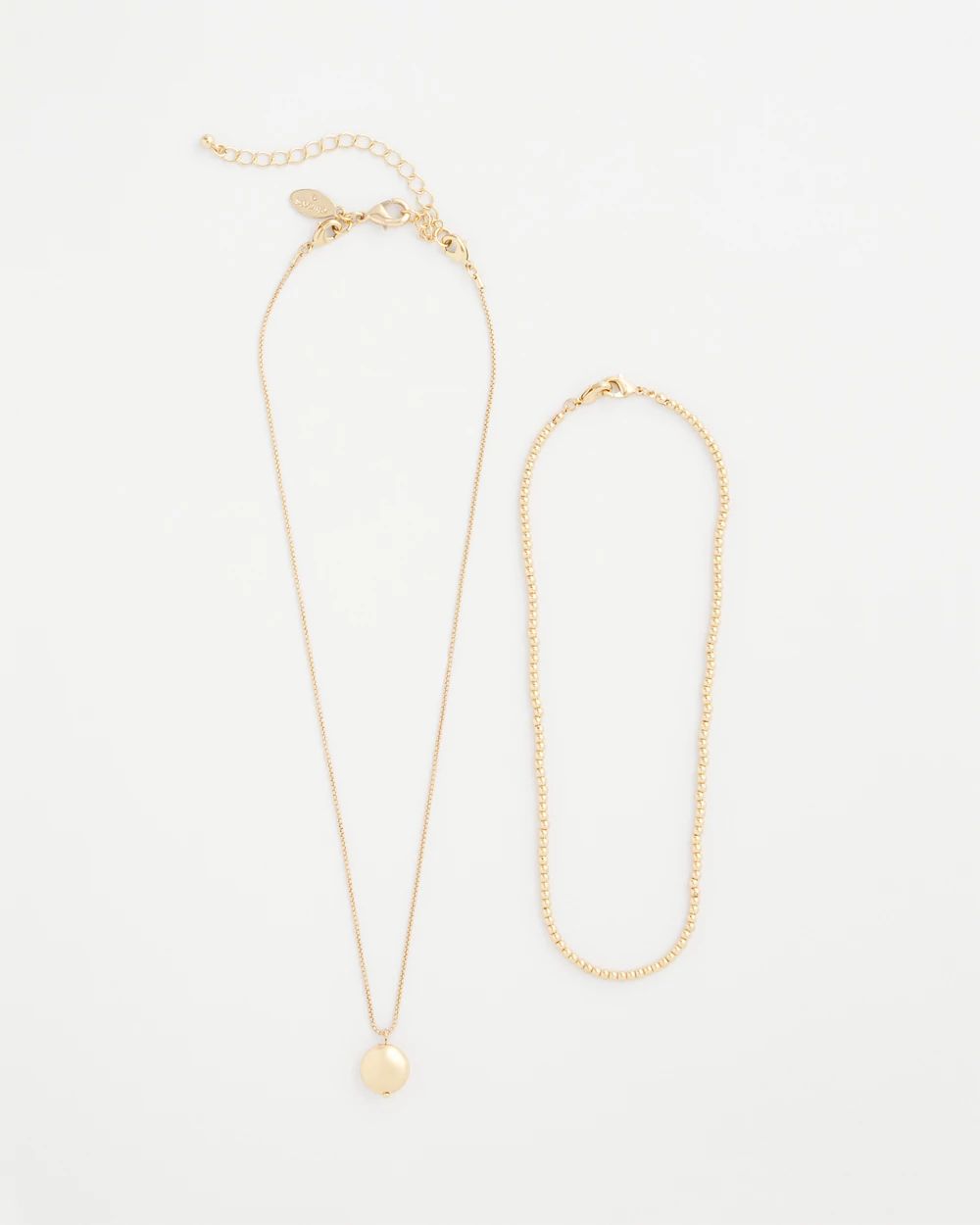 Goldtone Convertible Pendant Necklace