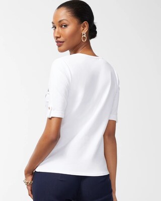 Floral Sequin Tee