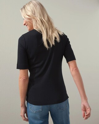 Pima Square Neck Tee