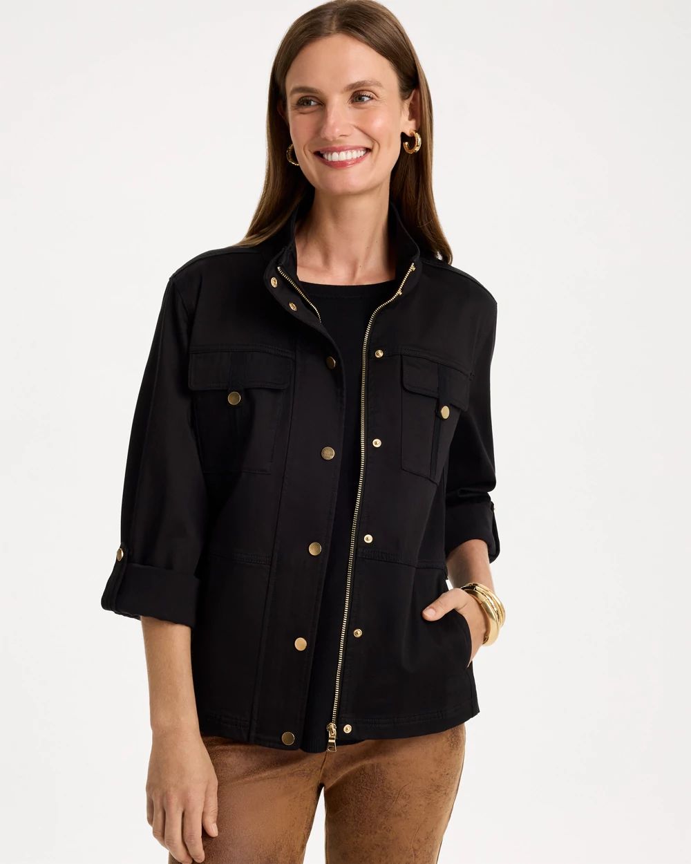 Soft-Stretch Utility Jacket