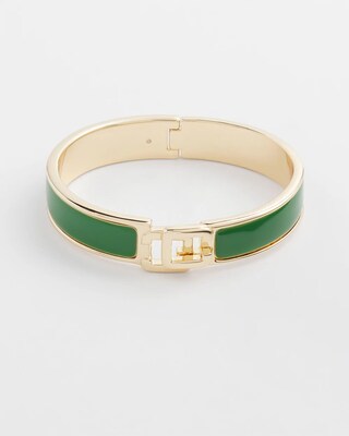 Green Chico's Click Bangle