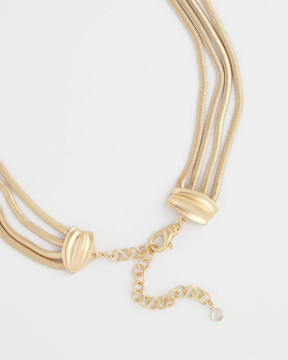 Multi-Layer Snake Chain Necklace click to view larger image.